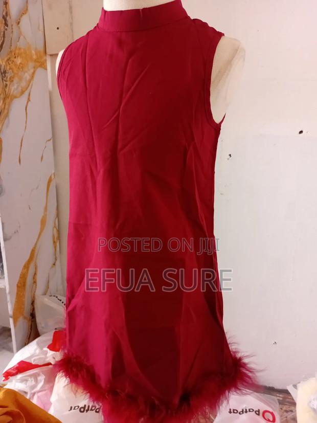 Young Girl Solid Colour Collared Sleeveless Dress photo 3