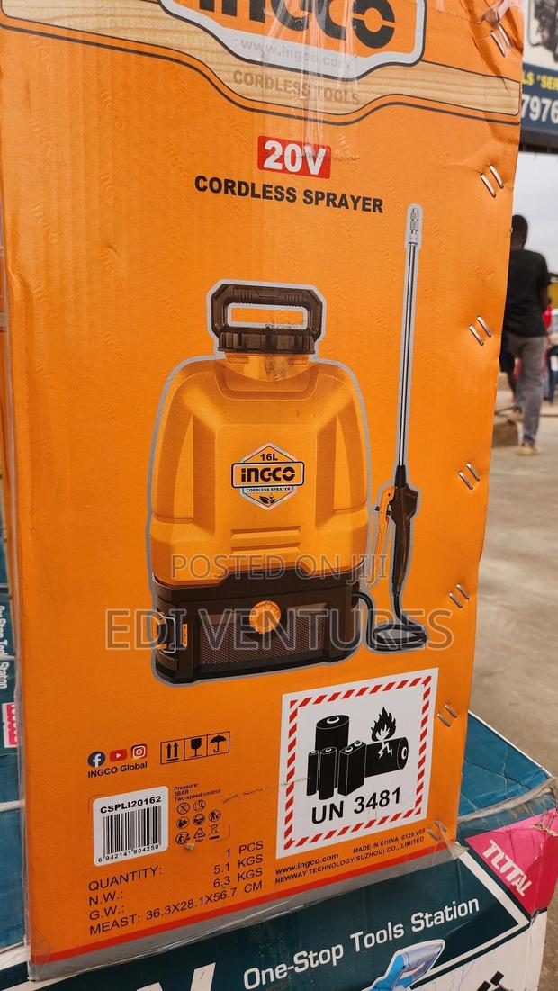 Ingco Cordless Knapsack Sprayer photo 3