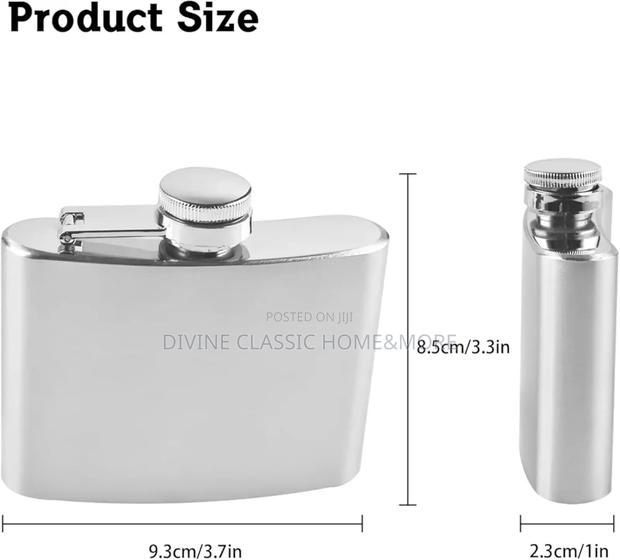 Cilio Stainless Steel Hip Flask (4 Oz) photo 3