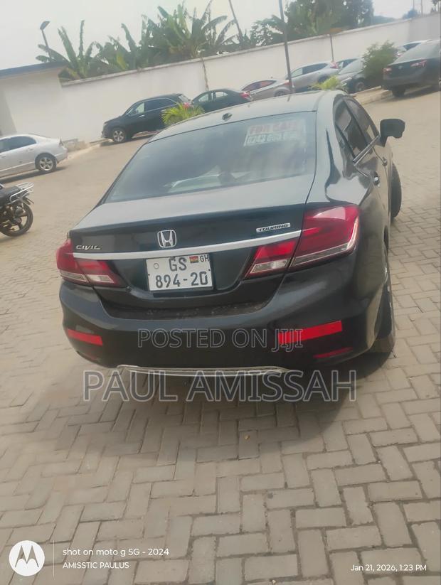 Honda Civic EX-L 4dr Sedan (1.8L 4cyl CVT) 2014 Black photo 5