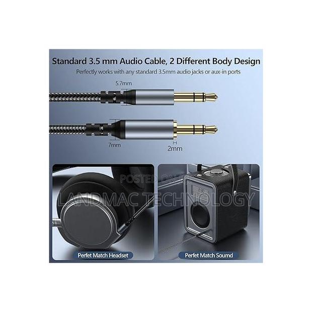 Male to Male Cable Audio Aux Cord photo 2