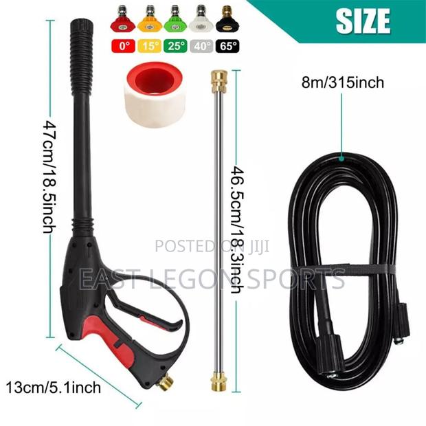 Power Jet Spray Pressure Washer Gun Cable Car Home Bike photo 3