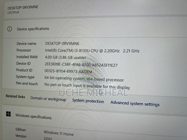 Laptop Asus ZenBook UX330UA 4GB Intel Core I3 SSD 256GB photo 4