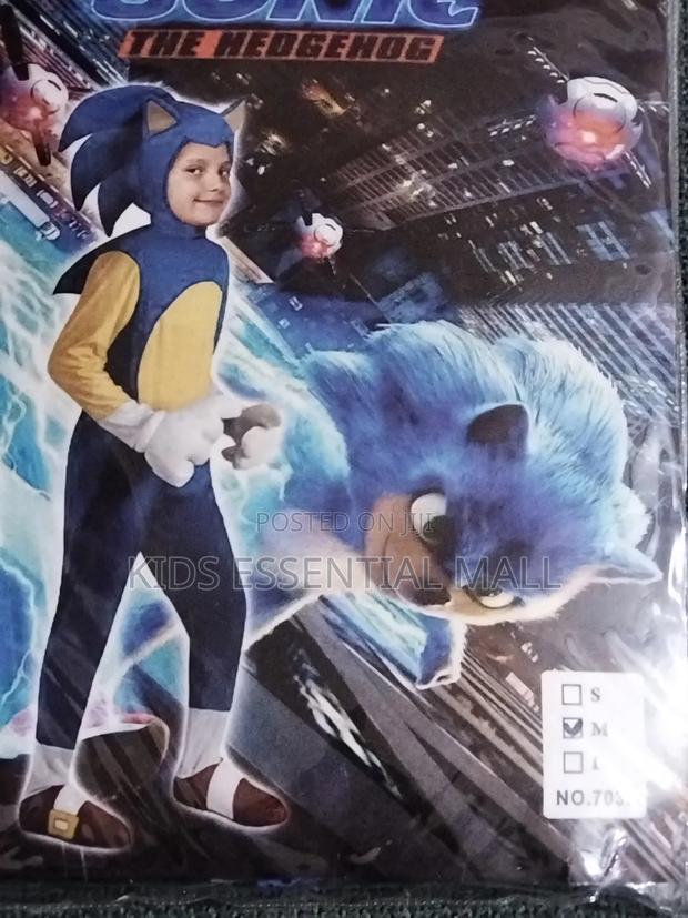 Sonic Cartoon Character Costume for Kids