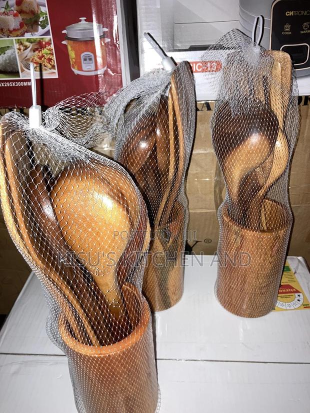 7pcs Wooden Ladles Set photo 2