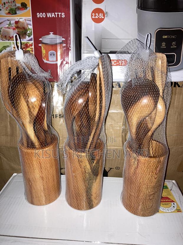 7pcs Wooden Ladles Set