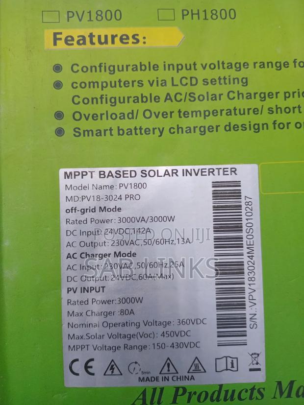 Must 24v 3000watts Hybrid Inverter Pro photo 3