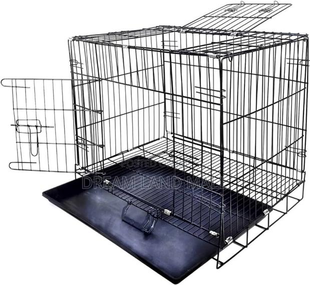 Strong Metallic Dog Cage 24 Inches 61x51x43 Cm · Photo 2
