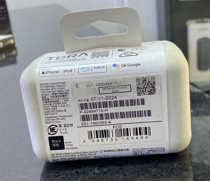 Sony WF-1000XM5 Truly Wireless Noise Canceling Earbuds