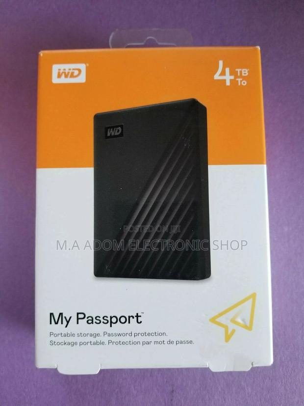 WD My Passport 4TB Black Portable Hard Disk Drive · Photo 2
