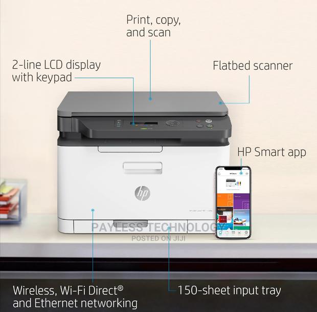 Hp Color Laser MFP 178nw Multifunction Printers · Photo 3