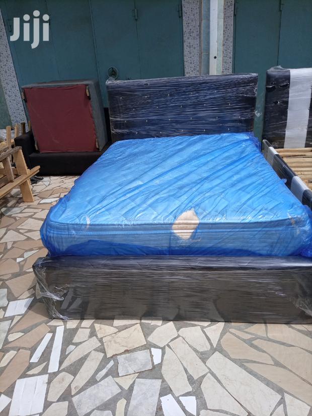 Blacl Bed With Mattress ❤🖤. Promotion! photo 2