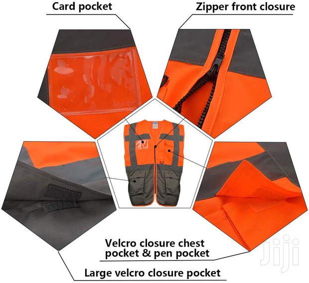 Reflective Vest/Orange-Grey