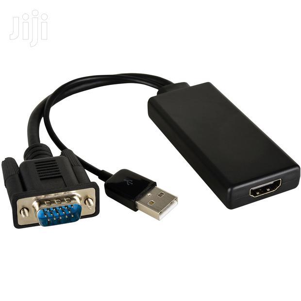 Vga Male to Hdmi Female Adapter Converter With Audio Cable · Photo 2