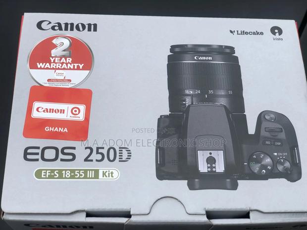 CANON EOS 250D DSLR Camera With Ef-s 18-55 Mm F/3.5-5.6 Iii · Photo 2