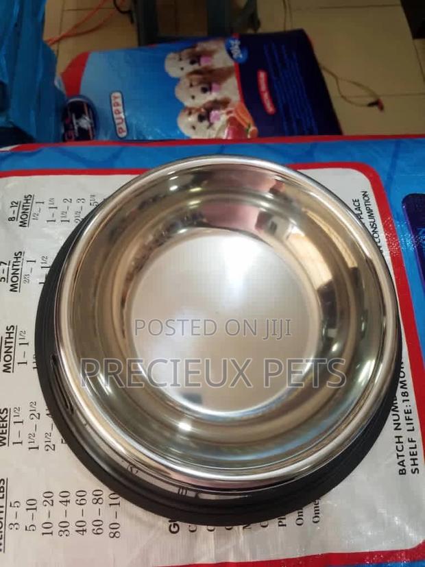 Small Size Puppy Feeding Steel Bowl · Photo 4