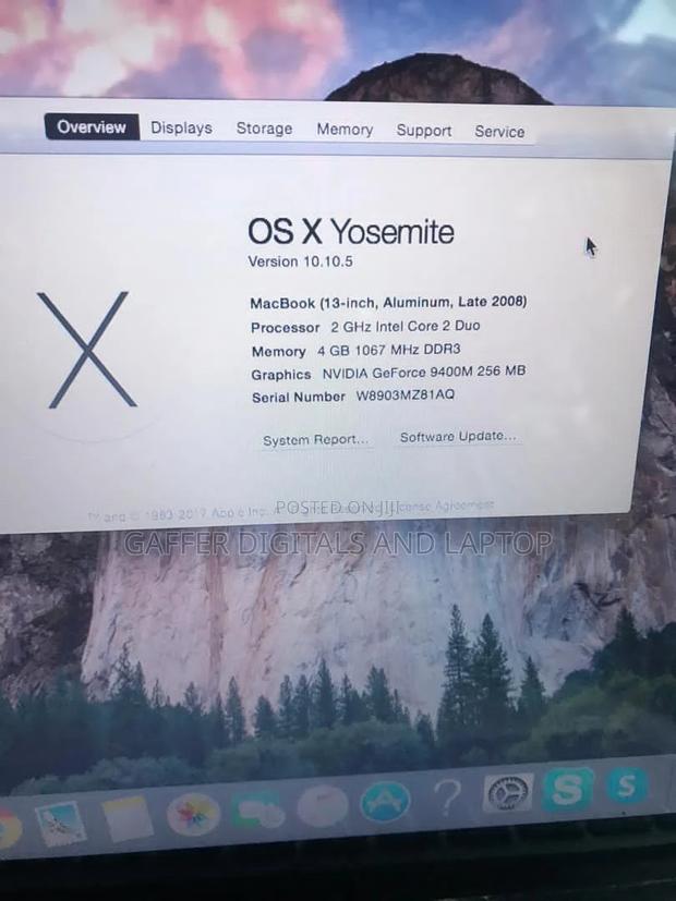 Laptop Apple MacBook 2008 4GB Intel Core 2 Duo HDD 256GB · Photo 4